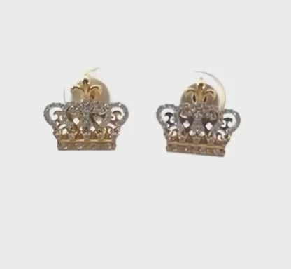 Golden Diamonds Earrings